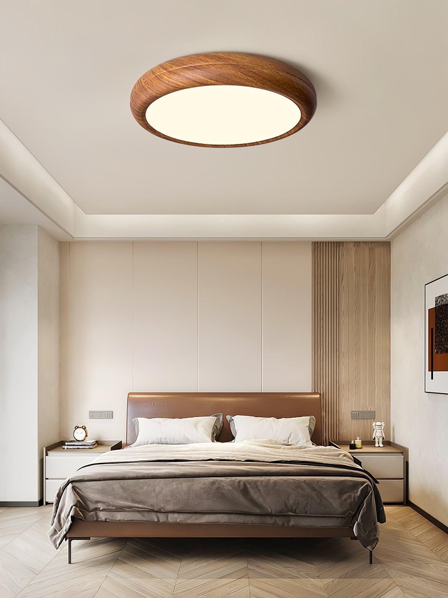 Orbis Plafonnier Rond Effet Bois - Neutralighting