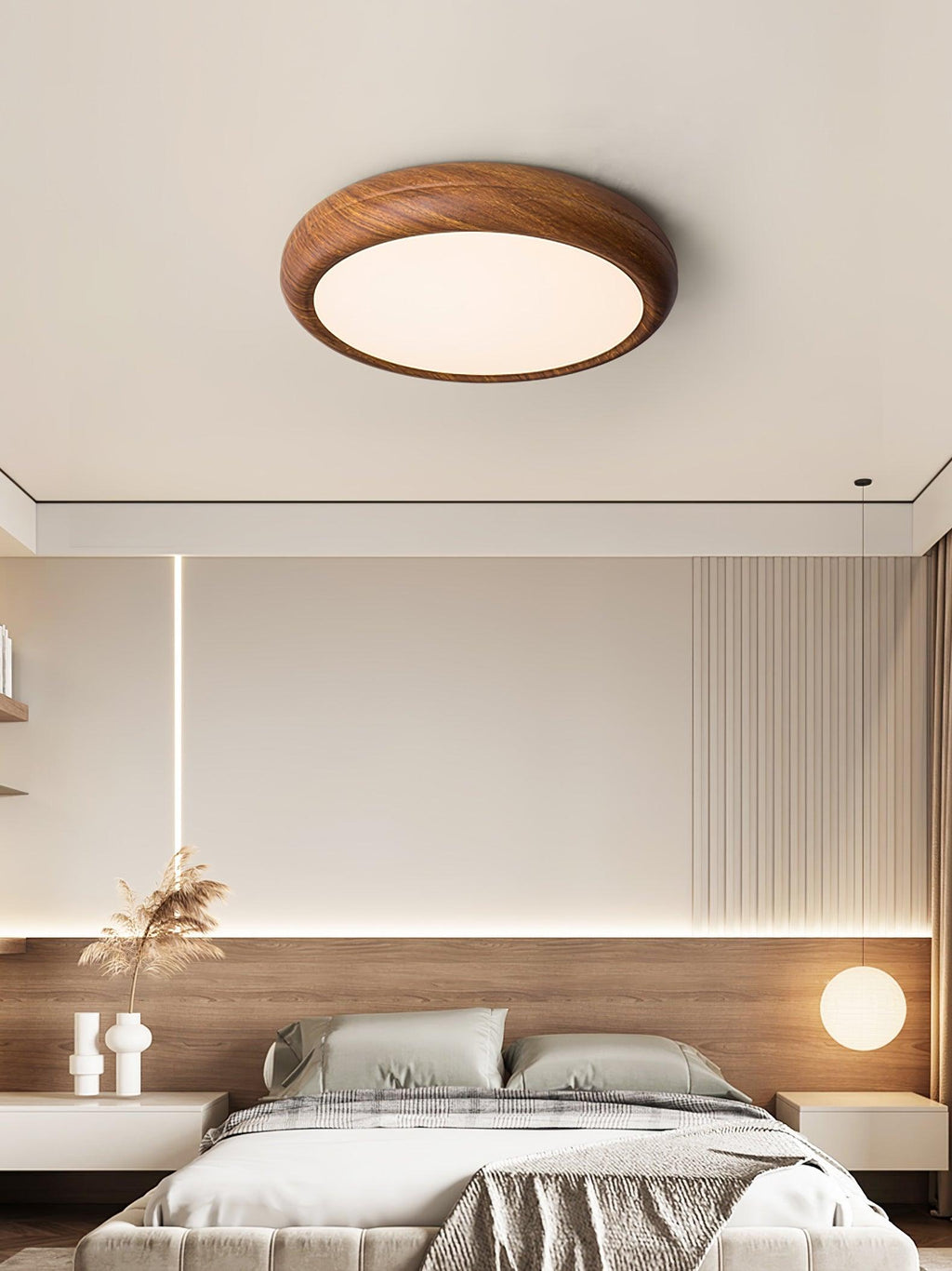 Orbis Plafonnier Rond Effet Bois - Neutralighting