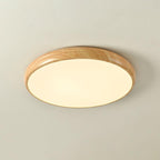 Grena Motif Bois Plafonnier Led Rond - Neutralighting