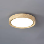 Grena Motif Bois Plafonnier Led Rond - Neutralighting