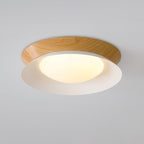 Solara Plafonnier en Bois Anneau Double Demi-Rond - Neutralighting