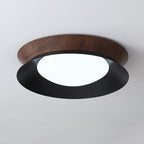 Solara Plafonnier en Bois Anneau Double Demi-Rond - Neutralighting