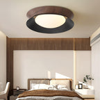 Solara Plafonnier en Bois Anneau Double Demi-Rond - Neutralighting