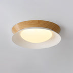 Solara Plafonnier en Bois Anneau Double Demi-Rond - Neutralighting