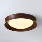 Solara Plafonnier en Bois Anneau Double Demi-Rond - Neutralighting