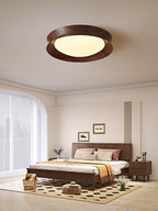 Solara Plafonnier en Bois Anneau Double Demi-Rond - Neutralighting