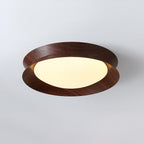 Solara Plafonnier en Bois Anneau Double Demi-Rond - Neutralighting