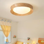 Solara Plafonnier en Bois Anneau Double Demi-Rond - Neutralighting