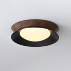 Solara Plafonnier en Bois Anneau Double Demi-Rond - Neutralighting