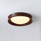 Solara Plafonnier en Bois Anneau Double Demi-Rond - Neutralighting