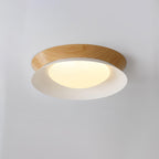 Solara Plafonnier en Bois Anneau Double Demi-Rond - Neutralighting