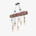Lustra Chandelier Poutre en Bois Ampoule Edison Rustique - Neutralighting