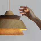 Karwe Lampe Pendante Bois Stratifié Vintage - Neutralighting