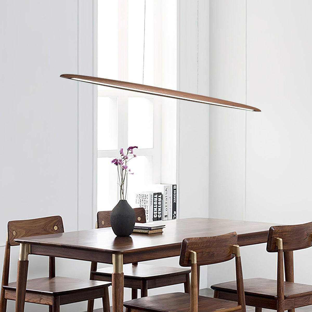 Zing Suspension Bois Noyer Minimaliste - Neutralighting