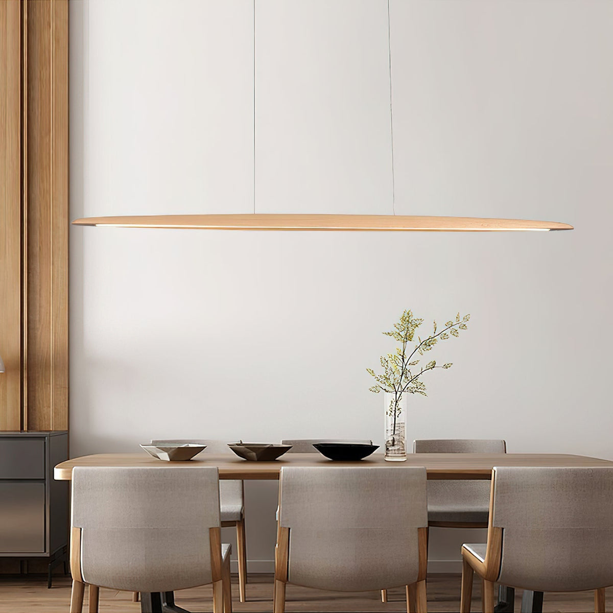 Zing Suspension Bois Noyer Minimaliste - Neutralighting