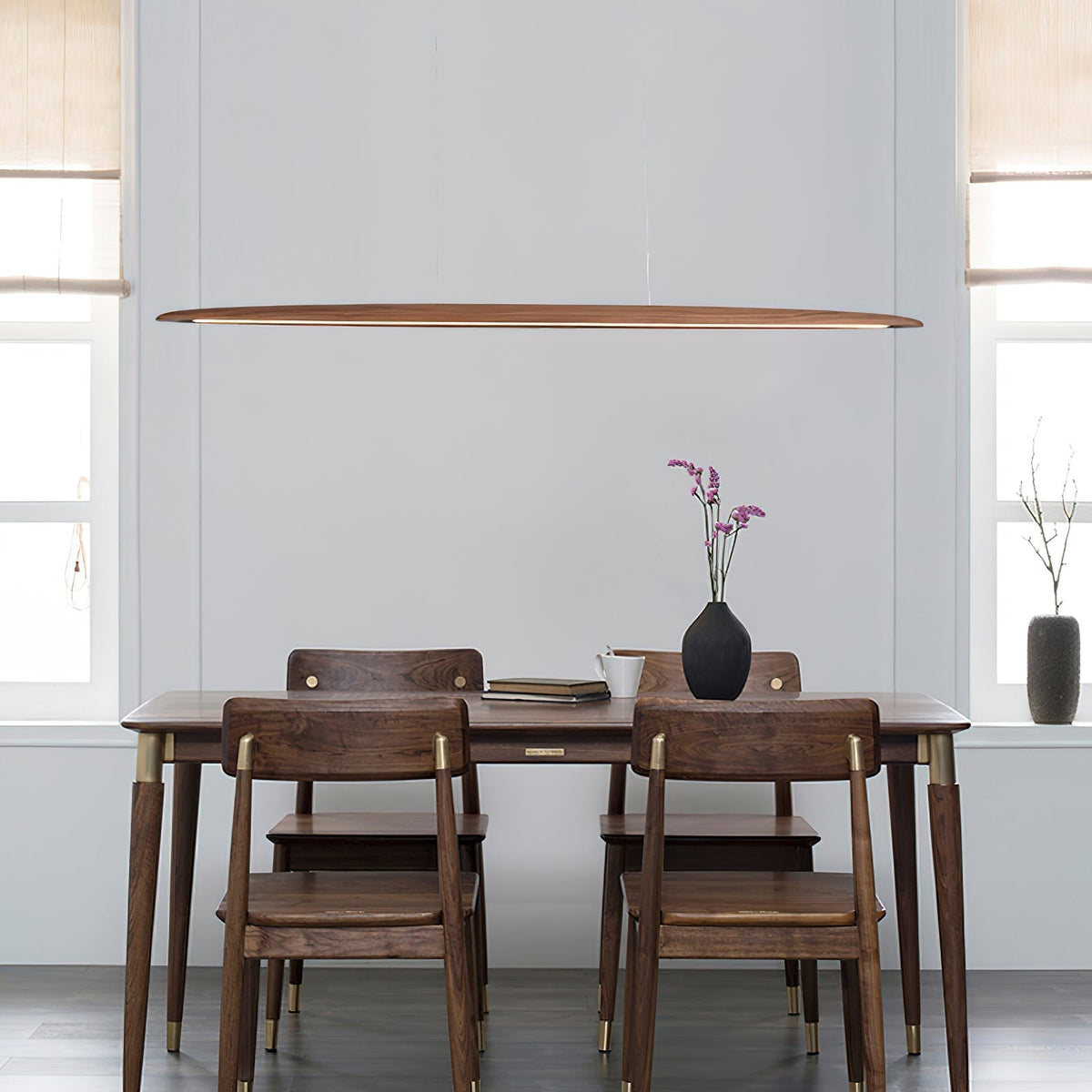 Zing Suspension Bois Noyer Minimaliste - Neutralighting