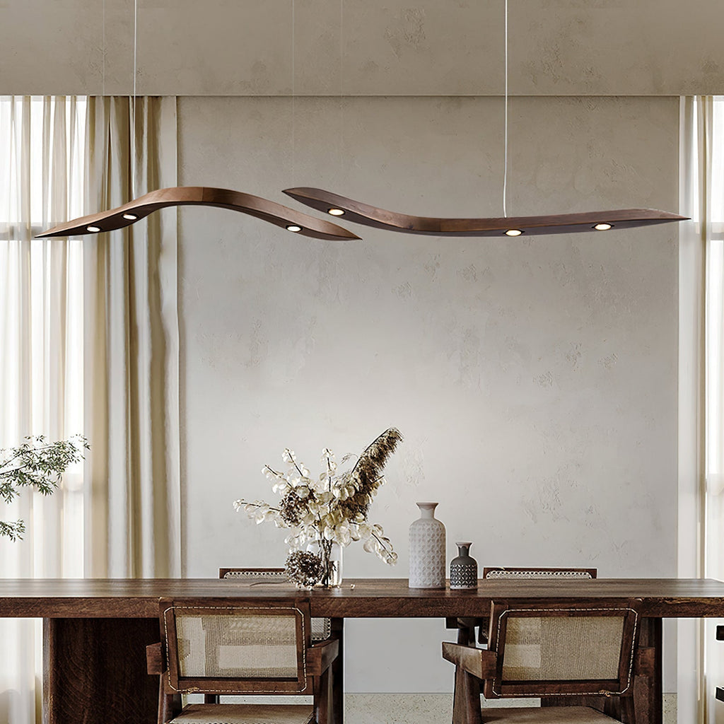 Flow Suspension Minimaliste en Bois - Neutralighting