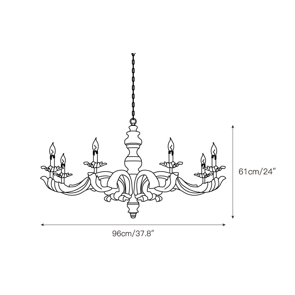 Vovynan Lustre Colonne Romaine Bois Luxe - Neutralighting