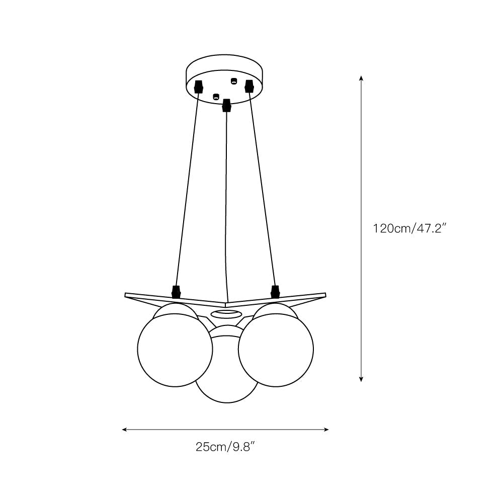 Zothaus Lustre Bois Verre Étoile Art Nordique Premium - Neutralighting