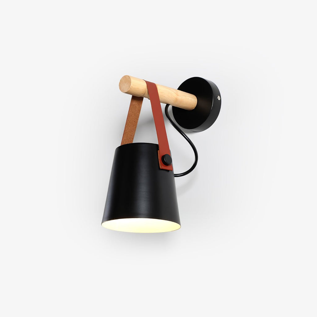Solarese Applique en bois et cuir - Neutralighting