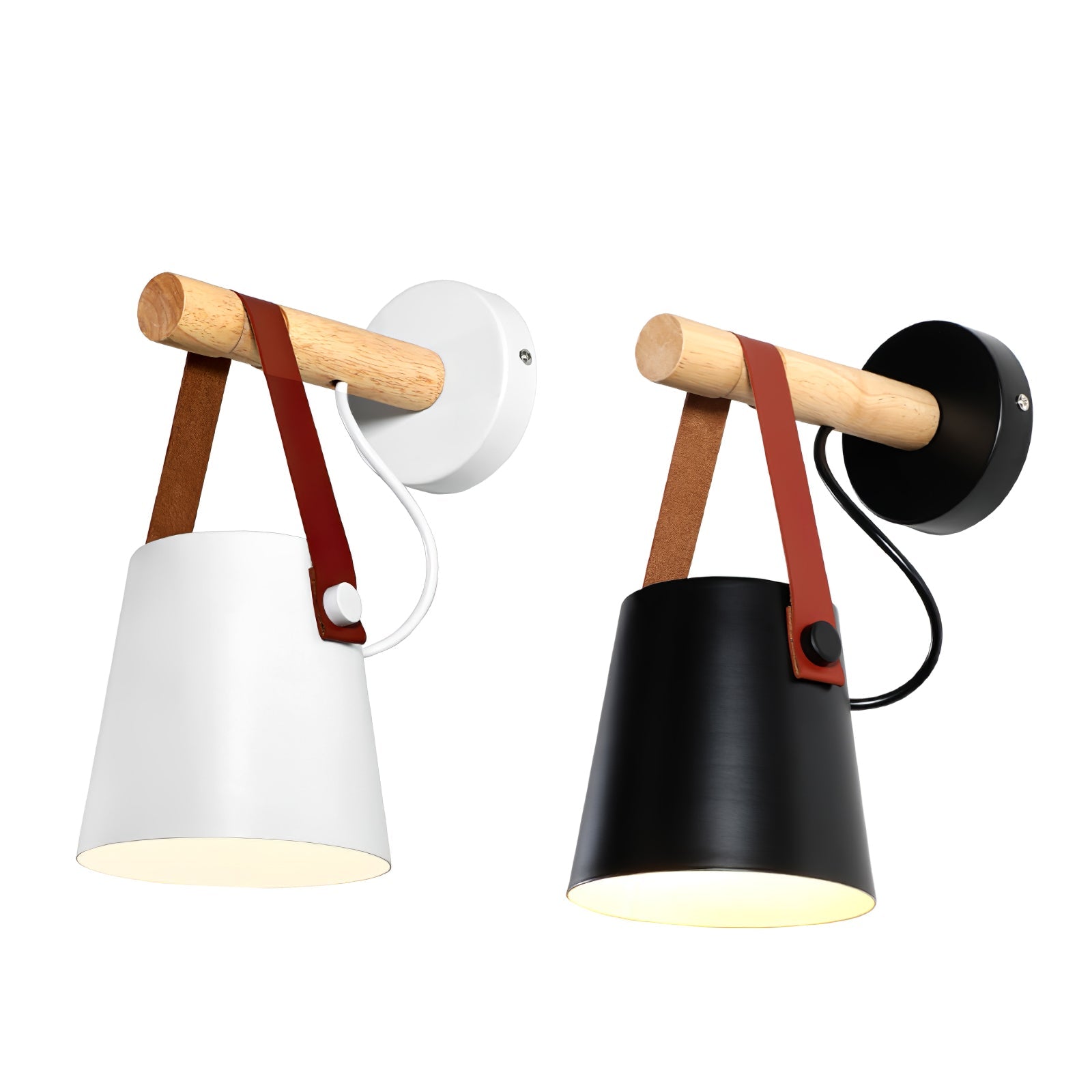 Solarese Applique en bois et cuir - Neutralighting