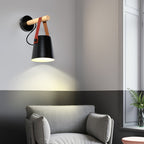 Solarese Applique en bois et cuir - Neutralighting