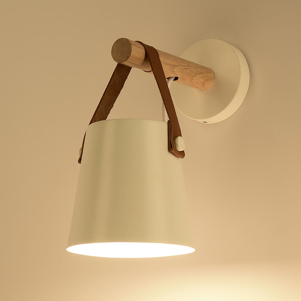 Solarese Applique en bois et cuir - Neutralighting