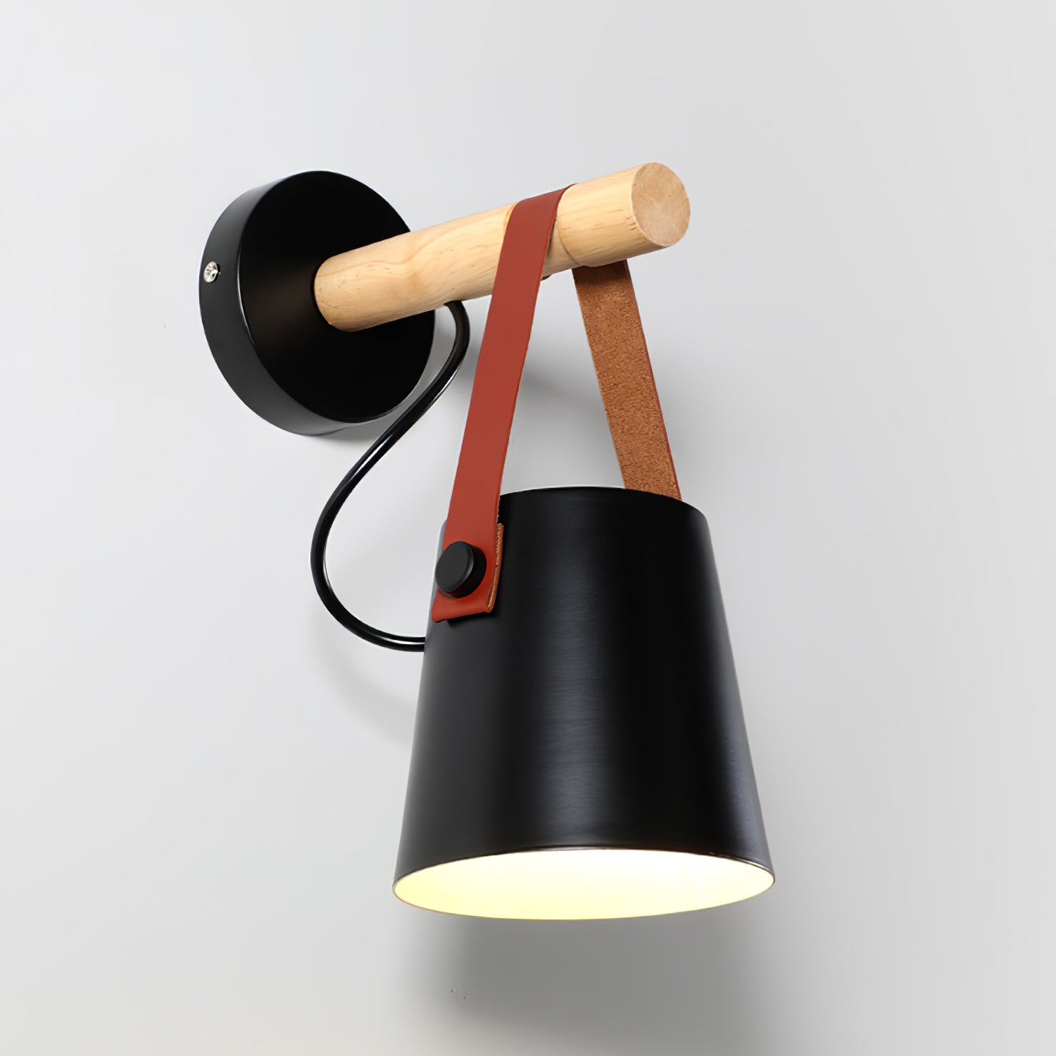 Solarese Applique en bois et cuir - Neutralighting