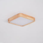 Lustra Lumière Plafonnière Géométrique en Bois LED - Neutralighting