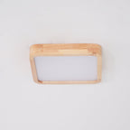 Lustra Lumière Plafonnière Géométrique en Bois LED - Neutralighting