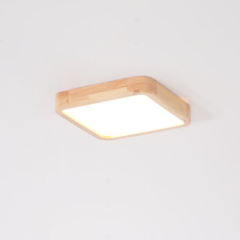 Lustra Lumière Plafonnière Géométrique en Bois LED - Neutralighting