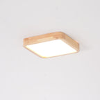Lustra Lumière Plafonnière Géométrique en Bois LED - Neutralighting