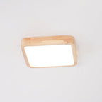 Lustra Lumière Plafonnière Géométrique en Bois LED - Neutralighting