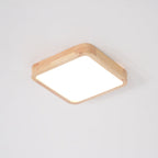 Lustra Lumière Plafonnière Géométrique en Bois LED - Neutralighting