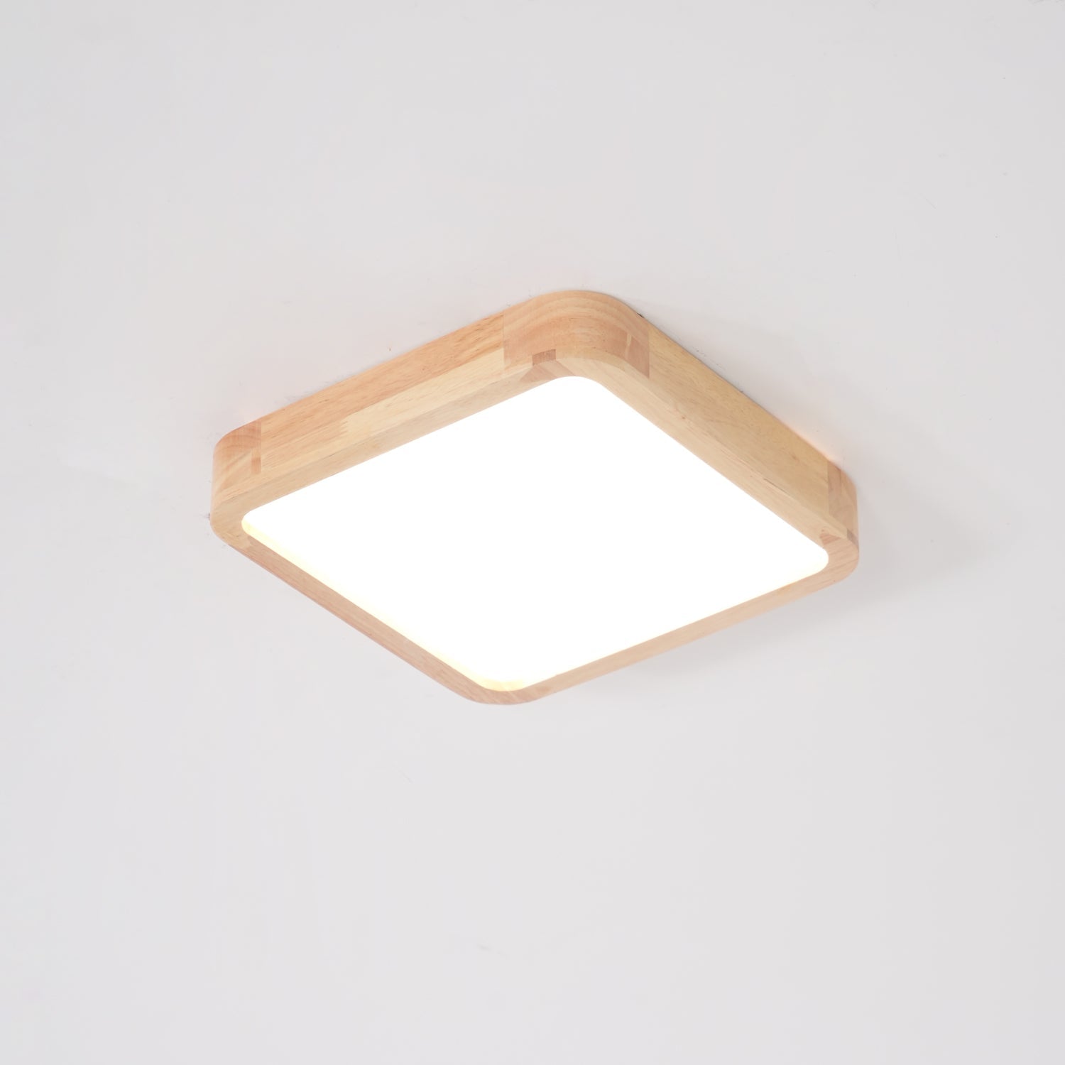 Lustra Lumière Plafonnière Géométrique en Bois LED - Neutralighting