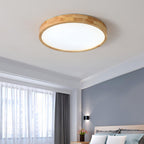 Lustra Lumière Plafonnière Géométrique en Bois LED - Neutralighting