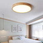 Lustra Lumière Plafonnière Géométrique en Bois LED - Neutralighting