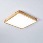 Lustra Lumière Plafonnière Géométrique en Bois LED - Neutralighting