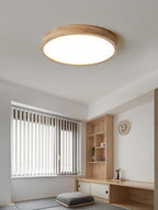 Lustra Lumière Plafonnière Géométrique en Bois LED - Neutralighting
