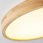 Lustra Lumière Plafonnière Géométrique en Bois LED - Neutralighting