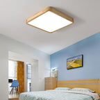 Lustra Lumière Plafonnière Géométrique en Bois LED - Neutralighting