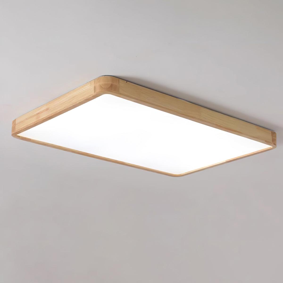 Lustra Lumière Plafonnière Géométrique en Bois LED - Neutralighting