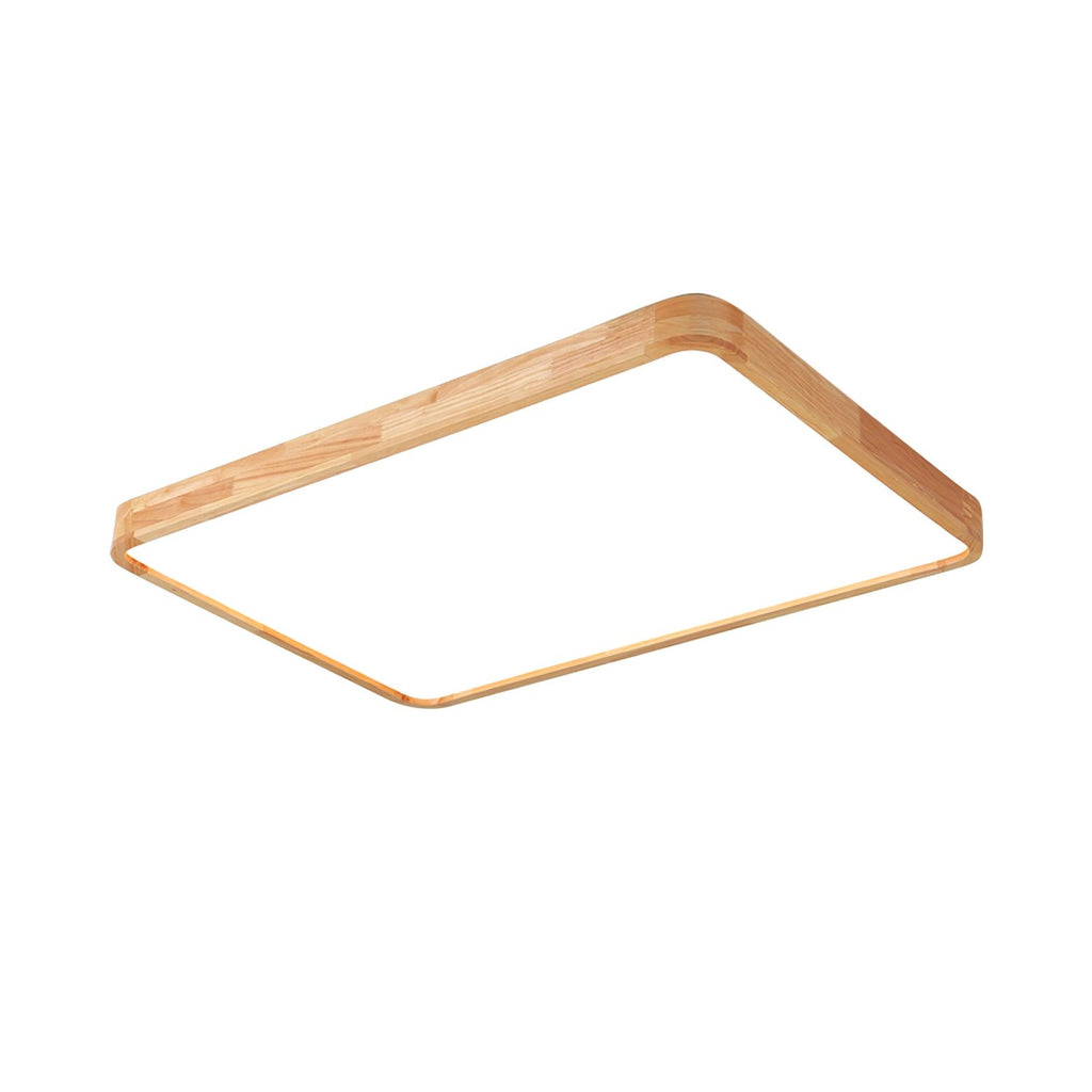 Lustra Lumière Plafonnière Géométrique en Bois LED - Neutralighting