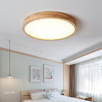 Lustra Lumière Plafonnière Géométrique en Bois LED - Neutralighting