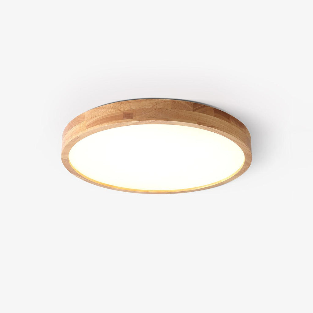Lustra Lumière Plafonnière Géométrique en Bois LED - Neutralighting