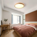 Lustra Lumière Plafonnière Géométrique en Bois LED - Neutralighting