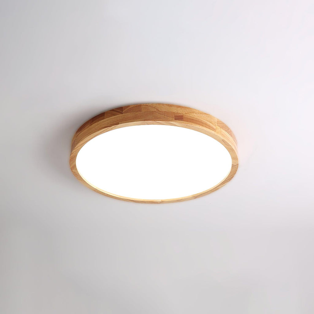 Lustra Lumière Plafonnière Géométrique en Bois LED - Neutralighting