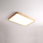 Lustra Lumière Plafonnière Géométrique en Bois LED - Neutralighting