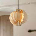 Bois Lanterne Suspension Stratifié Organique - Neutralighting
