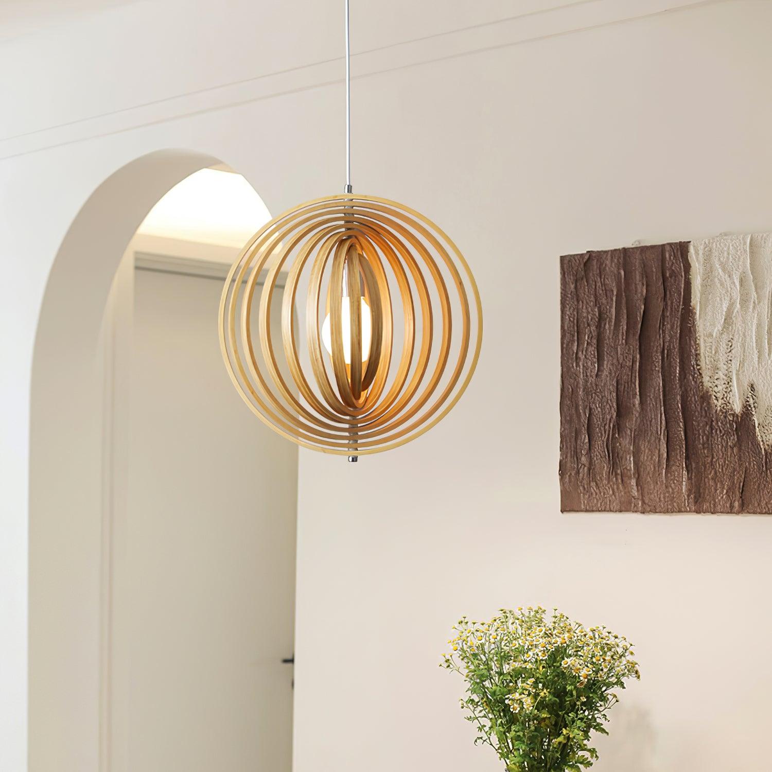 Spira Lampe Pendante en Bois Organique - Neutralighting